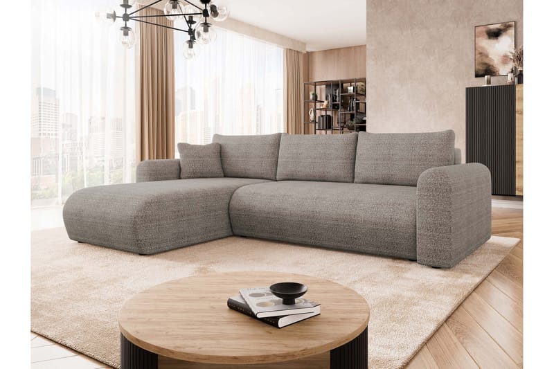 Tacon Bäddsoffa m. Divan 3-sits - Grå - Möbler - Vardagsrum - Bäddsoffor