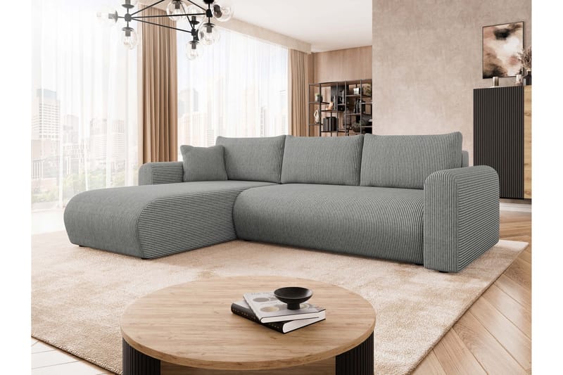 Tacon Bäddsoffa m. Divan 3-sits - Grå - Möbler - Vardagsrum - Bäddsoffor