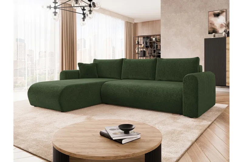 Tacon Bäddsoffa m. Divan 3-sits - Grön - Möbler - Vardagsrum - Bäddsoffor