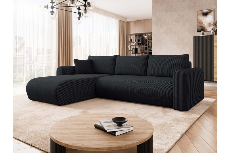 Tacon Bäddsoffa m. Divan 3-sits - Svart - Möbler - Vardagsrum - Bäddsoffor