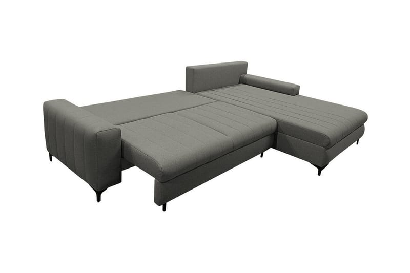 Talby 3-sits Höger Bäddsoffa 135x255 cm med Förvaring i Tyg - Gråbeige - Möbler - Vardagsrum - Bäddsoffor