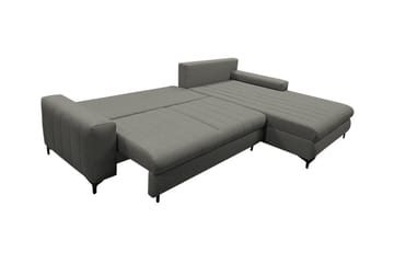 Talby 3-sits Höger Bäddsoffa med Förvaring och Kanalstoppad i Tyg - Beige - Möbler - Vardagsrum - Bäddsoffor