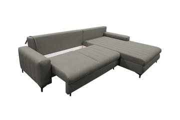 Talby 3-sits Höger Bäddsoffa med Förvaring och Kanalstoppad i Tyg - Beige - Möbler - Vardagsrum - Bäddsoffor