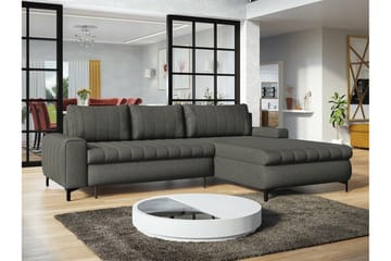 Talby 3-sits Hörnbäddsoffa Mörkgrå - Möbler - Vardagsrum - Bäddsoffor - Hörnbäddsoffa