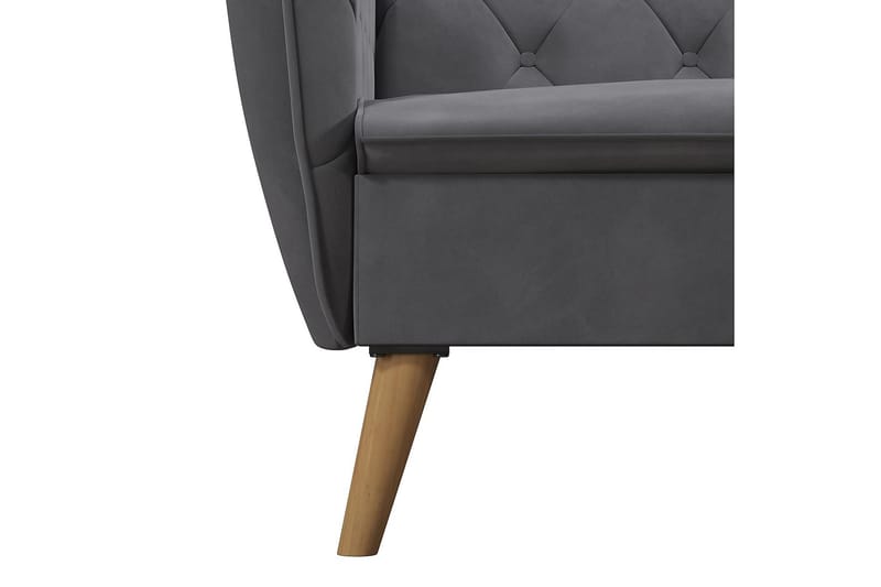 TALLULAH 2-sits Bäddsoffa Grå - Novogratz - Möbler - Vardagsrum - Bäddsoffor - 2-sits bäddsoffa