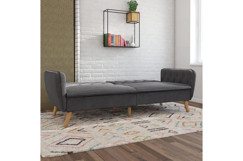 TALLULAH 2-sits Bäddsoffa Grå - Novogratz - Möbler - Vardagsrum - Bäddsoffor - 2-sits bäddsoffa