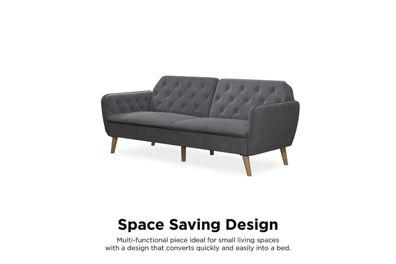 TALLULAH 2-sits Bäddsoffa Grå - Novogratz - Möbler - Vardagsrum - Bäddsoffor - 2-sits bäddsoffa