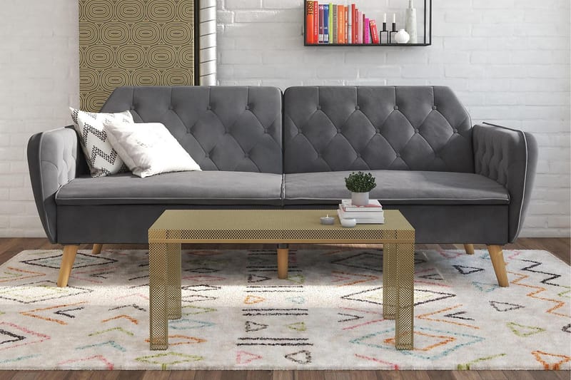 TALLULAH 2-sits Bäddsoffa Grå - Novogratz - Möbler - Vardagsrum - Bäddsoffor - 2-sits bäddsoffa