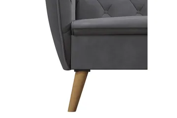 Tallulah 2-sits Bäddsoffa Grå - Novogratz - Möbler - Vardagsrum - Bäddsoffor - 2-sits bäddsoffa