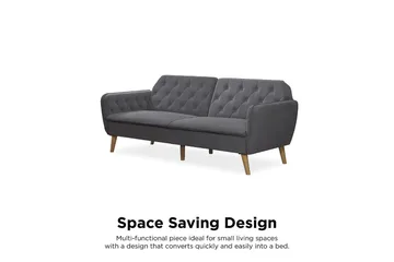 Tallulah 2-sits Bäddsoffa Grå - Novogratz - Möbler - Vardagsrum - Bäddsoffor - 2-sits bäddsoffa