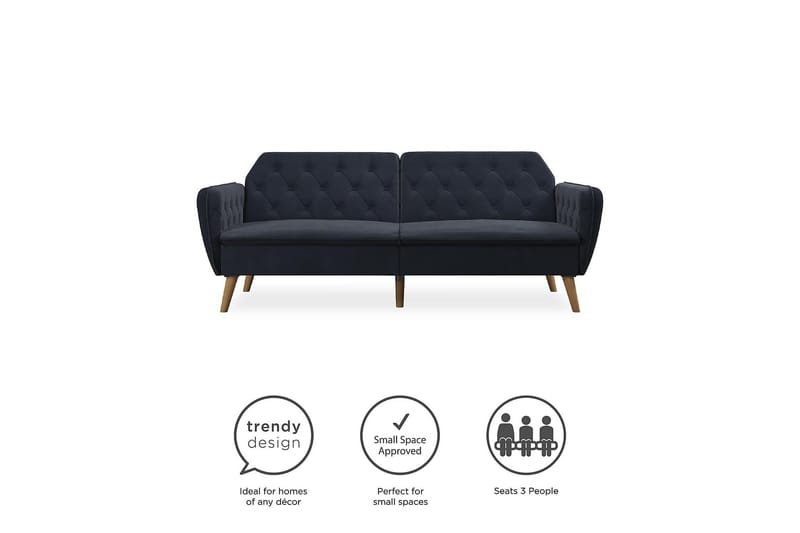 TALLULAH 2-sits Bäddsoffa Marinblå - Novogratz - Möbler - Vardagsrum - Bäddsoffor - 2-sits bäddsoffa