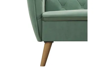 Tallulah 2-sits Bäddsoffa Sammet/Ljusgrön - Novogratz - Möbler - Vardagsrum - Bäddsoffor - 2-sits bäddsoffa