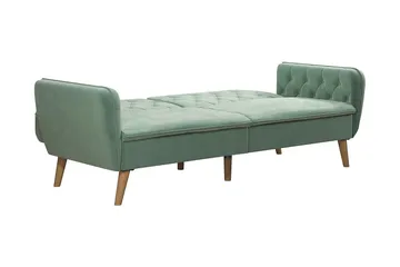 Tallulah 2-sits Bäddsoffa Sammet/Ljusgrön - Novogratz - Möbler - Vardagsrum - Bäddsoffor - 2-sits bäddsoffa