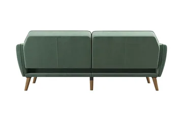 Tallulah 2-sits Bäddsoffa Sammet/Ljusgrön - Novogratz - Möbler - Vardagsrum - Bäddsoffor - 2-sits bäddsoffa