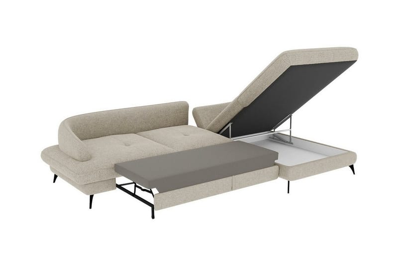 Telford 3-sits Hörnbäddsoffa Beige - Möbler - Vardagsrum - Bäddsoffor - Hörnbäddsoffa