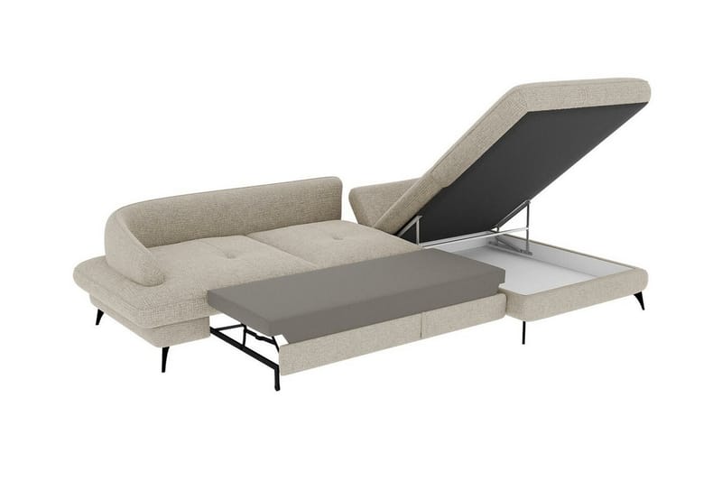 Telford 3-sits Hörnbäddsoffa Brun - Möbler - Vardagsrum - Bäddsoffor