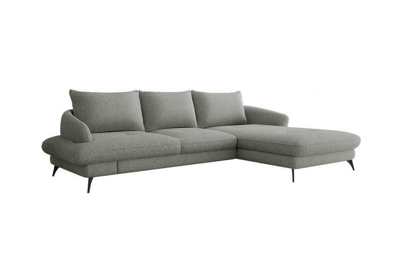 Telford 3-sits Hörnbäddsoffa Ljusgrå - Möbler - Vardagsrum - Bäddsoffor - Hörnbäddsoffa
