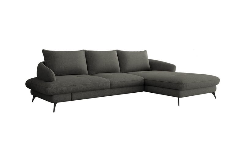 Telford 3-sits Hörnbäddsoffa Mörkgrå - Möbler - Vardagsrum - Bäddsoffor - Hörnbäddsoffa