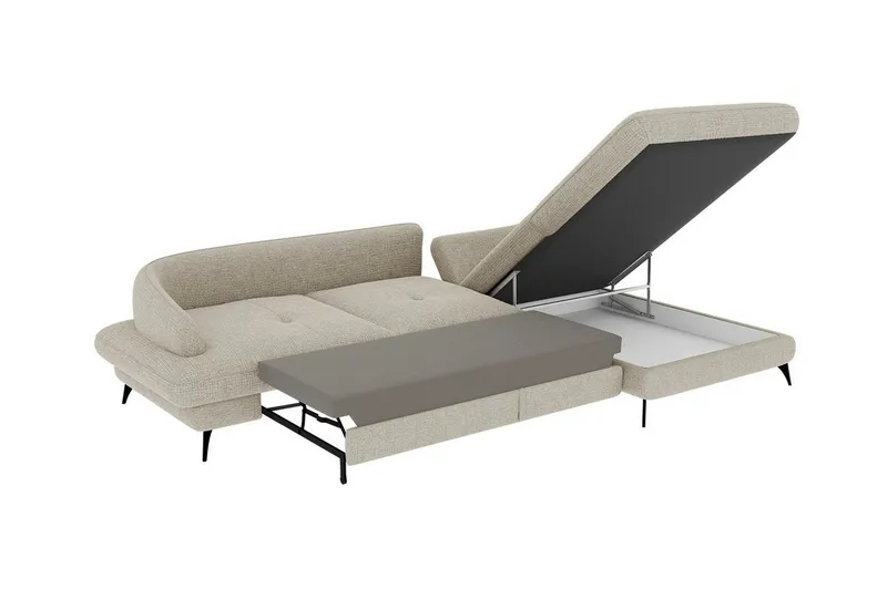 Telford 3-sits Hörnbäddsoffa - Möbler - Vardagsrum - Bäddsoffor - Hörnbäddsoffa