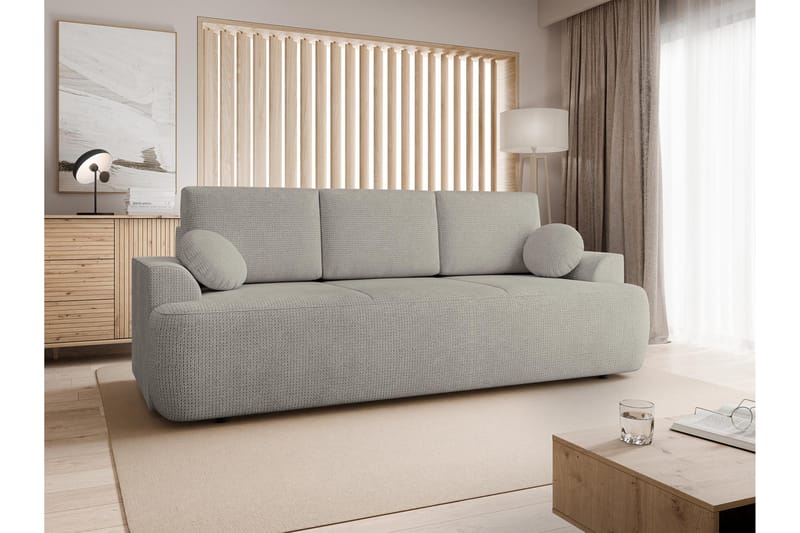 Terros Bäddsoffa 3-sits - Grå - Möbler - Vardagsrum - Bäddsoffor