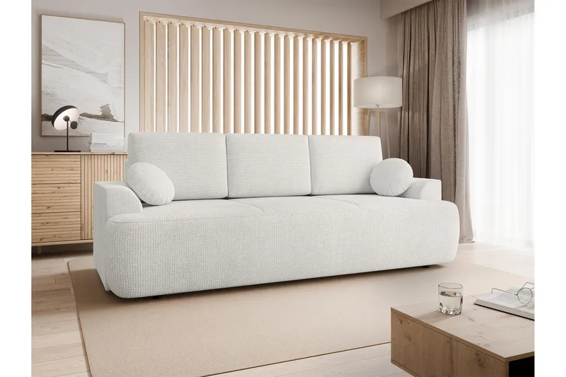 Terros Bäddsoffa 3-sits - Vit - Möbler - Vardagsrum - Bäddsoffor