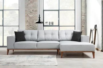 Thrill Bäddsoffa med Divan Höger - Grå - Möbler - Vardagsrum - Bäddsoffor