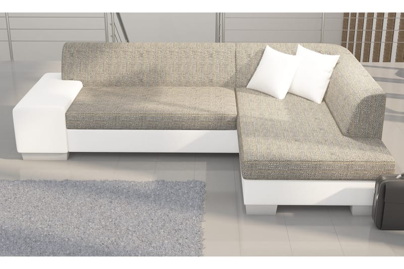 Tietaz Bäddsoffa med Divan - Grå/Svart - Möbler - Vardagsrum - Bäddsoffor