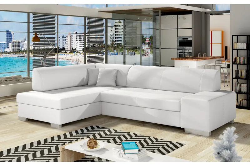 Tietaz Bäddsoffa med Divan, Vit