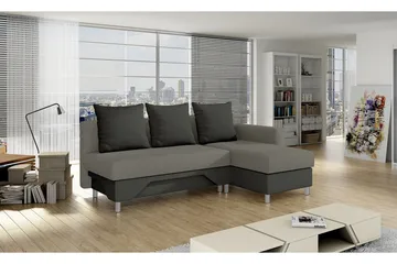 Tom Divanbäddsoffa 215x133x72 cm - Beige/Grå - Möbler - Vardagsrum - Bäddsoffor