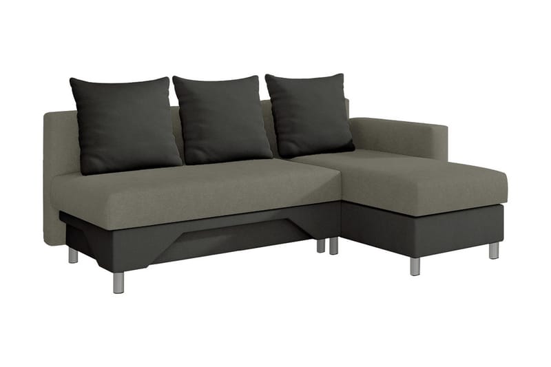 TOM Divanbäddsoffa 215x133x72 cm - Beige/Grå - Möbler - Vardagsrum - Bäddsoffor
