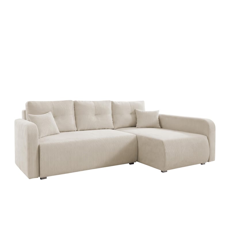 Toren Bäddsoffa med förvaring och Divan Höger, Beige