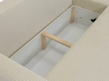 Toren Bäddsoffa med förvaring och Divan Vänster - Grå - Möbler - Vardagsrum - Bäddsoffor