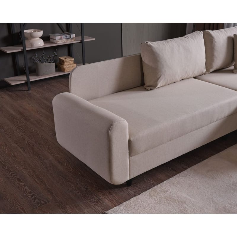 Torlan 3-sits Hörnbäddsoffa - Beige - Möbler - Vardagsrum - Bäddsoffor