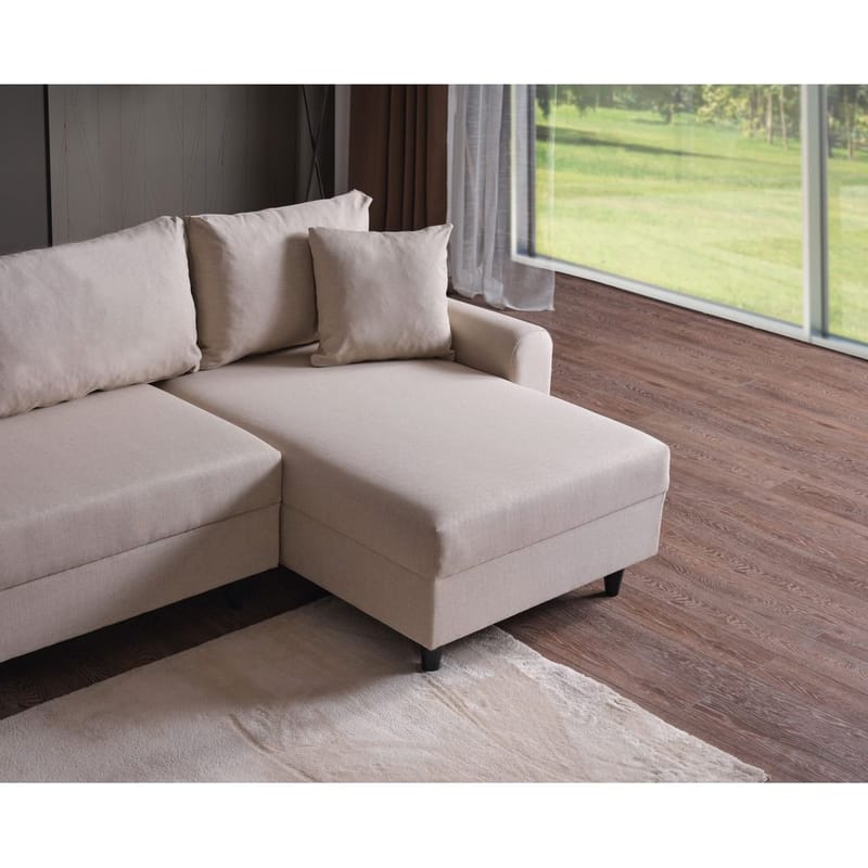 Torlan 3-sits Hörnbäddsoffa - Beige - Möbler - Vardagsrum - Bäddsoffor