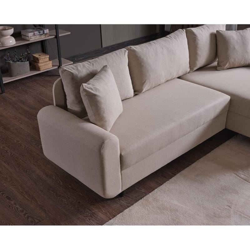 Torlan 3-sits Hörnbäddsoffa - Beige - Möbler - Vardagsrum - Bäddsoffor