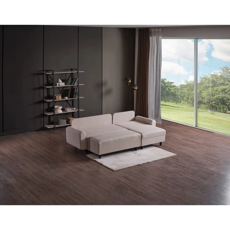 Torlan 3-sits Hörnbäddsoffa - Beige - Möbler - Vardagsrum - Bäddsoffor