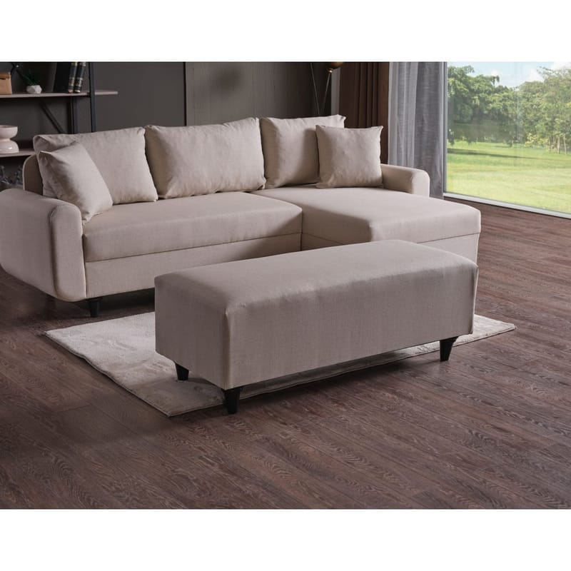 Torlan 3-sits Hörnbäddsoffa - Beige - Möbler - Vardagsrum - Bäddsoffor