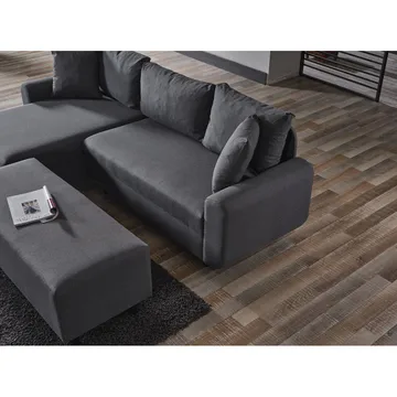 Torlan 3-sits Hörnbäddsoffa - Mörkgrå - Möbler - Vardagsrum - Bäddsoffor
