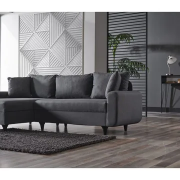 Torlan 3-sits Hörnbäddsoffa - Mörkgrå - Möbler - Vardagsrum - Bäddsoffor