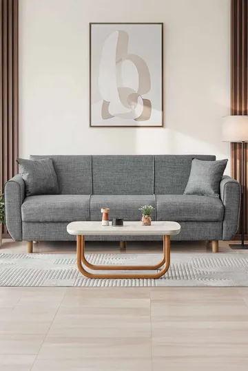 Torlan 3-sits Soffa - Grå - Möbler - Vardagsrum - Bäddsoffor