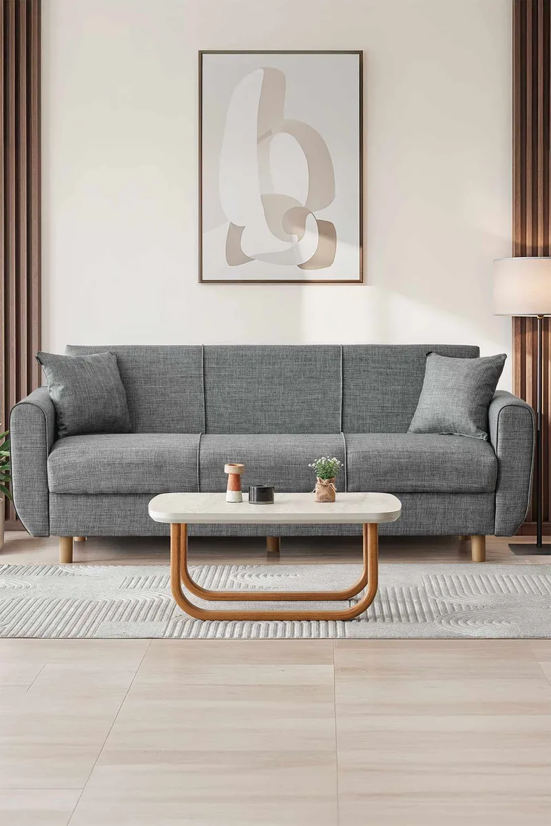 Torlan 3-sits Soffa - Grå - Möbler - Vardagsrum - Bäddsoffor