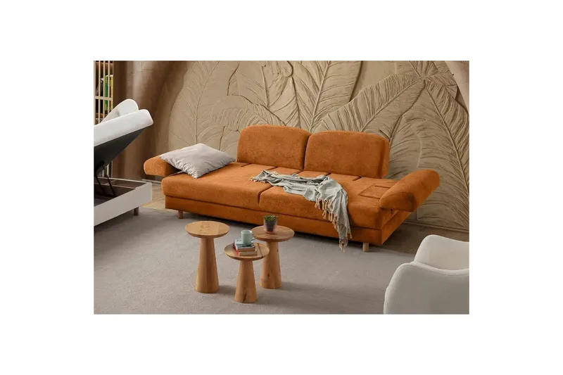 Torrelis Bäddsoffa 3-sits - Terrakotta - Möbler - Vardagsrum - Bäddsoffor