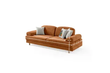 Torrelis Bäddsoffa 3-sits - Terrakotta - Möbler - Vardagsrum - Bäddsoffor