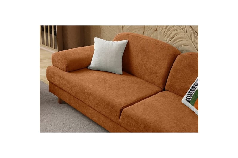 Torrelis Bäddsoffa 3-sits - Terrakotta - Möbler - Vardagsrum - Bäddsoffor