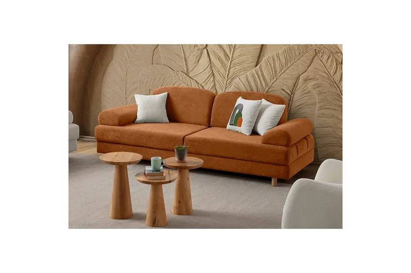 Torrelis Bäddsoffa 3-sits - Terrakotta - Möbler - Vardagsrum - Bäddsoffor