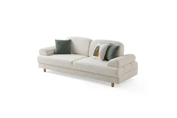 Torrelis Bäddsoffa 3-sits - Vit - Möbler - Vardagsrum - Bäddsoffor