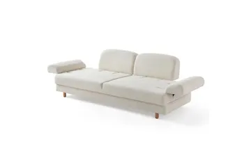 Torrelis Bäddsoffa 3-sits - Vit - Möbler - Vardagsrum - Bäddsoffor