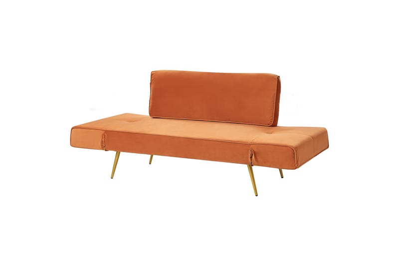 Touya Bäddsoffa 2-sits - Guld/Orange - Möbler - Vardagsrum - Bäddsoffor