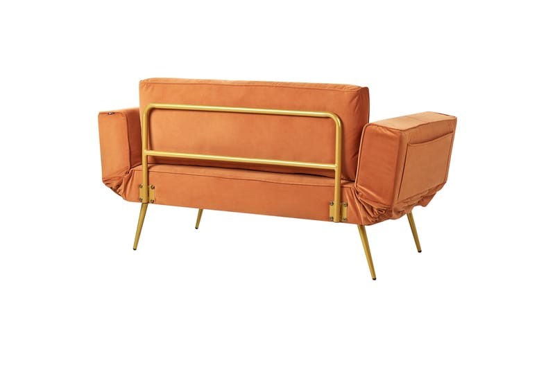 Touya Bäddsoffa 2-sits - Guld/Orange - Möbler - Vardagsrum - Bäddsoffor