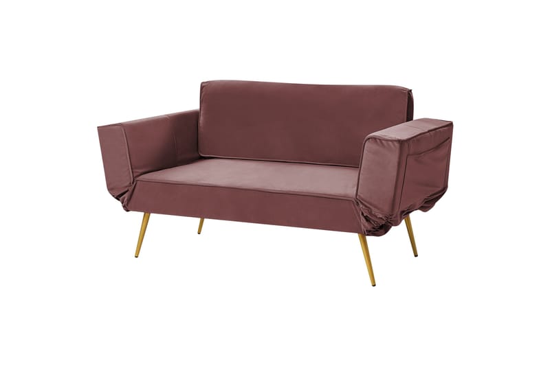 Touya Bäddsoffa 2-sits - Guld/Rosa - Möbler - Vardagsrum - Bäddsoffor